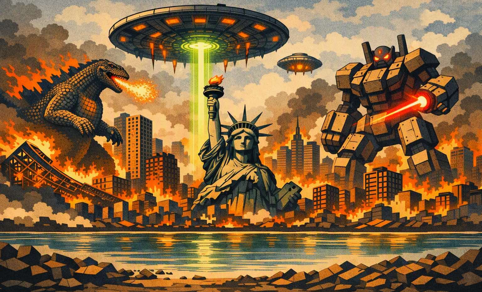 Godzilla, Aliens, Immobilien