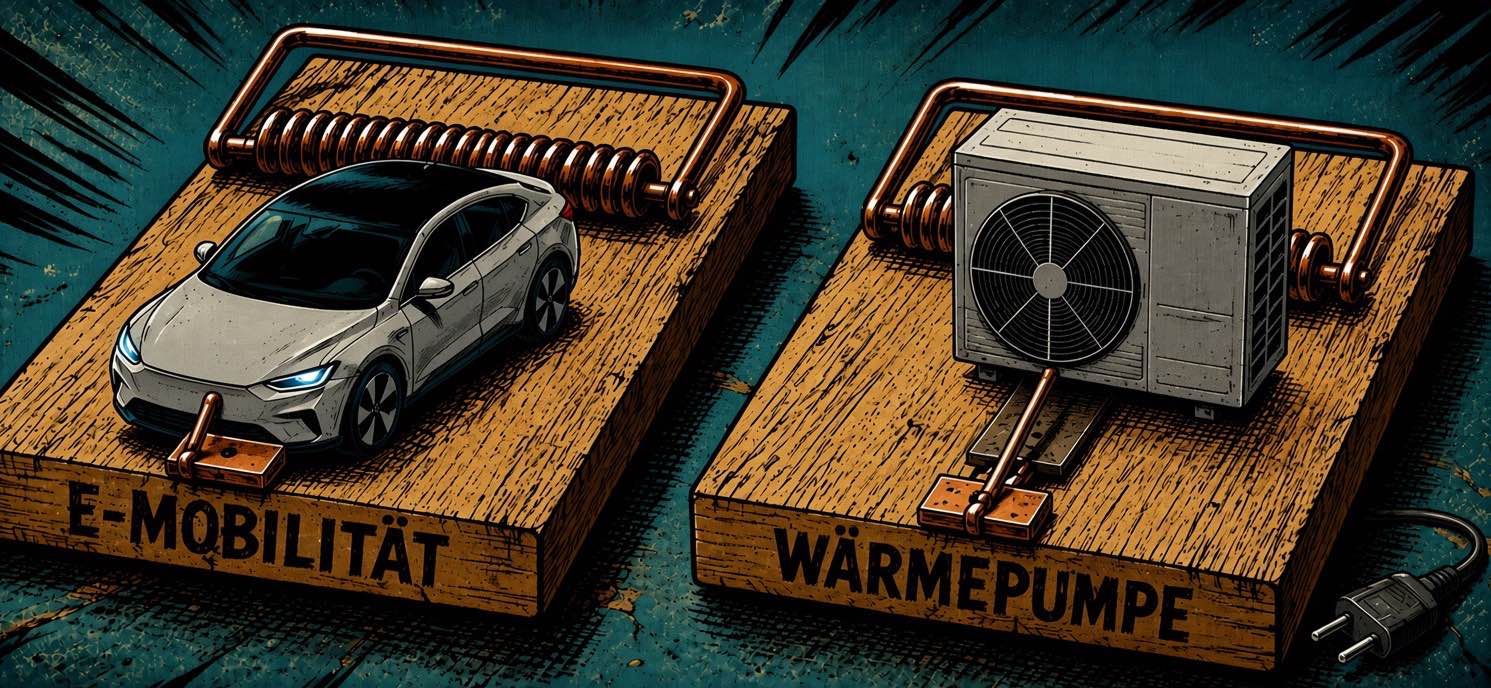 Energiewende, E-Auto, Wärmepumpe
