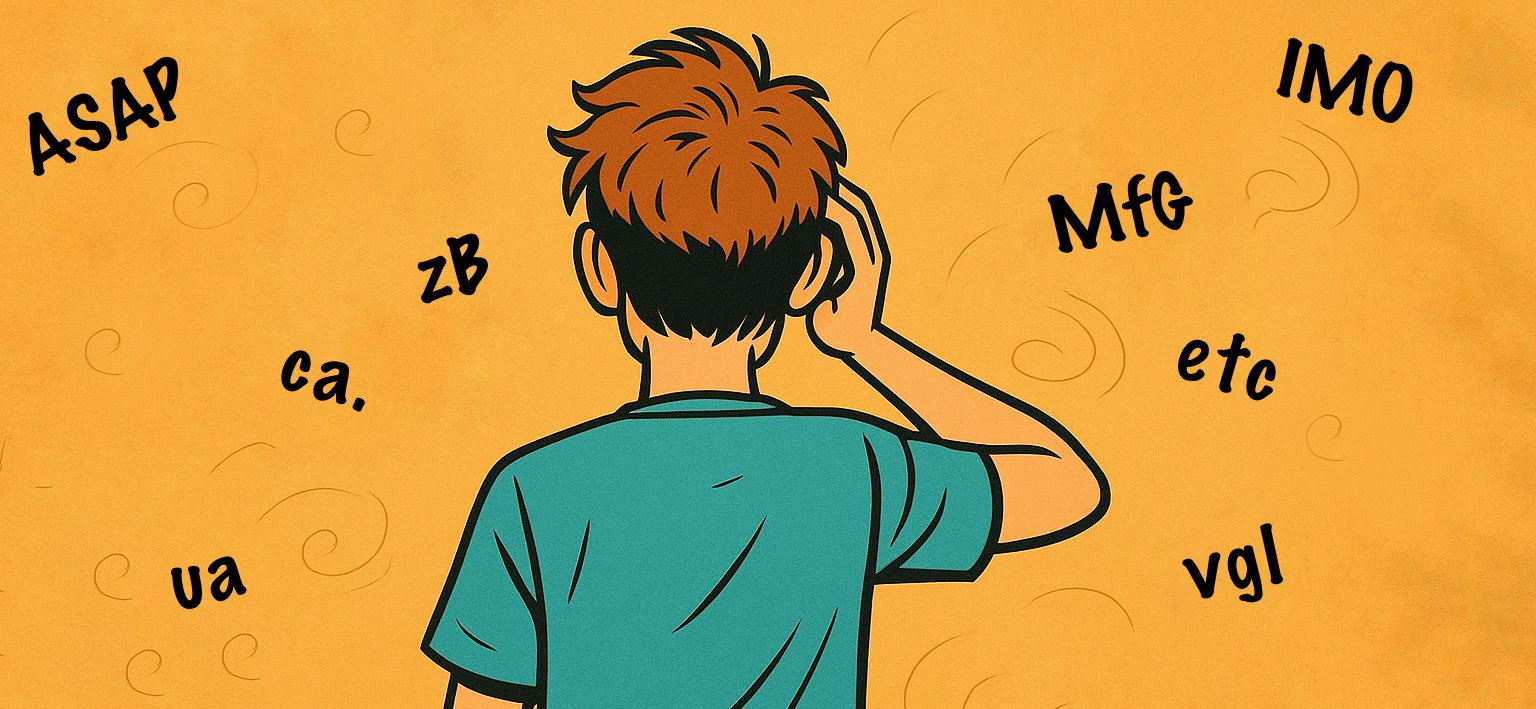 Mit Kürzel nicht unbedingt zum Ziel