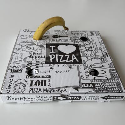 Banane in Pizzakarton